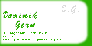 dominik gern business card